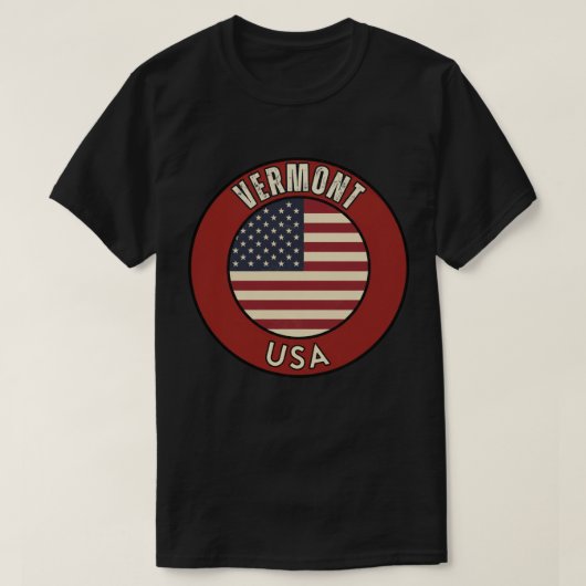 Vermont United States of America  T-shirt (Design voorkant)