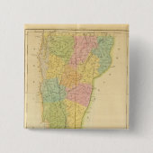 Vermont US Vierkante Button 5,1 Cm (Voorkant)