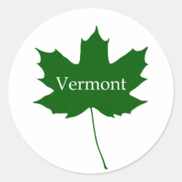 Vermont USA Logo (suikermonster) Ronde Sticker