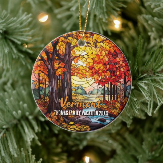 Vermont vakantie souvenir keramisch ornament (Boom)