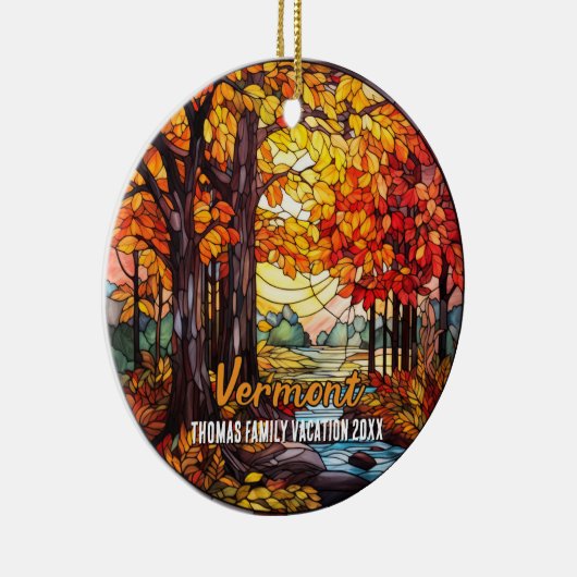 Vermont vakantie souvenir keramisch ornament (Rechts)