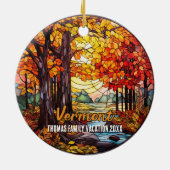 Vermont vakantie souvenir keramisch ornament (Achterkant)