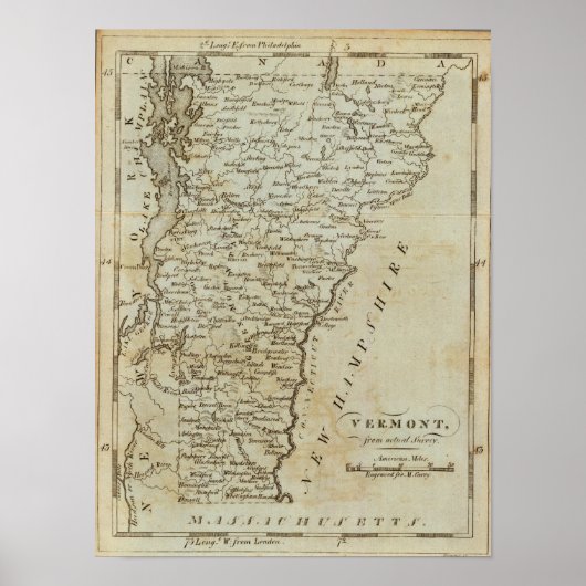 Vermont, van de werkelijke enquête poster (Voorkant)