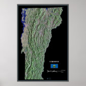 Vermont van het ruimtesatellietposter poster (Voorkant)