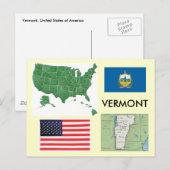Vermont, Verenigde Staten Briefkaart (Voorkant / Achterkant)