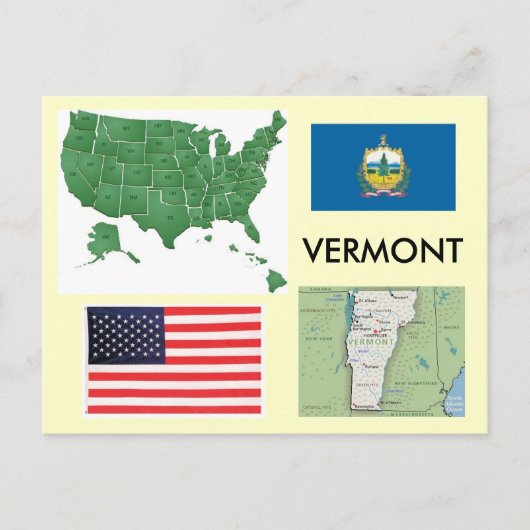 Vermont, Verenigde Staten Briefkaart (Voorkant)
