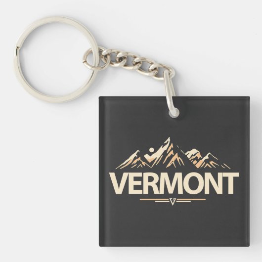 Vermont Verenigde Staten van Amerika Sleutelhanger (voorkant)