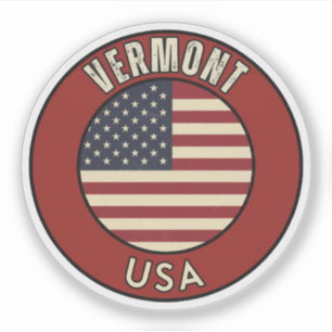 Vermont Verenigde Staten van Amerika  Sticker