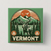 Vermont Vierkante Button 5,1 Cm (Voorkant)