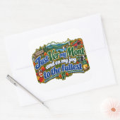 Vermont vierkante sticker (Envelop)