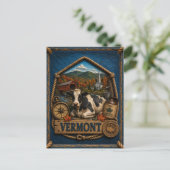 Vermont Vintage Reizen Briefkaart (Staand voorkant)