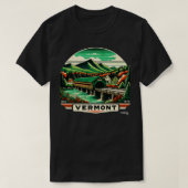 Vermont Vistas Green Mountains Esdoorn Amerikaanse T-shirt (Design voorkant)