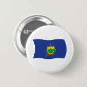 Vermont Vlag Knop Ronde Button 5,7 Cm (Voorkant /achterkant)