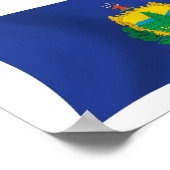Vermont Vlag Poster Print (Hoek)