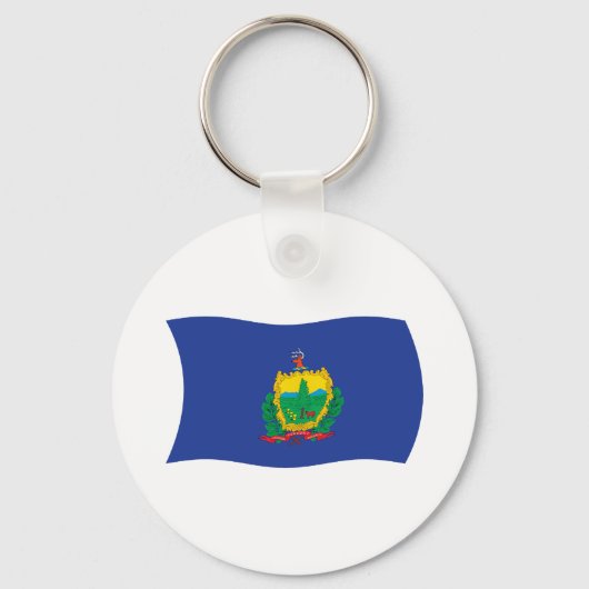 Vermont Vlag Sleutelhanger (Voorkant)