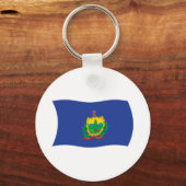 Vermont Vlag Sleutelhanger (Voorkant)
