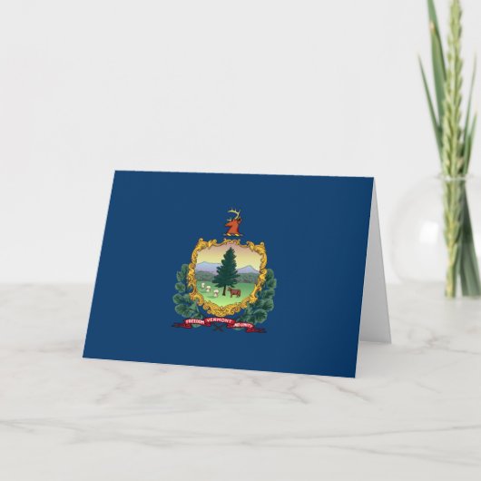 Vermont-vlag, Vlag van Vermont Kaart (Voorkant)