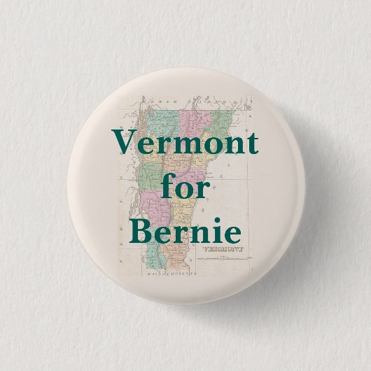 Vermont voor Bernie 2016 Ronde Button 3,2 Cm (Voorkant)
