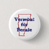 Vermont voor Bernie Ronde Button 3,2 Cm (Voorkant)