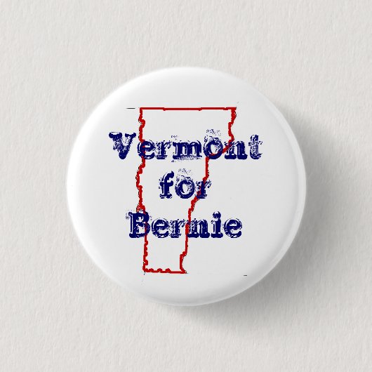 Vermont voor Bernie Ronde Button 3,2 Cm (Voorkant)
