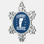 VERMONT VOOR BERNIE TIN SNEEUWVLOK ORNAMENT (Rechts)