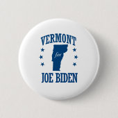 VERMONT VOOR BIDEN RONDE BUTTON 5,7 CM (Voorkant)