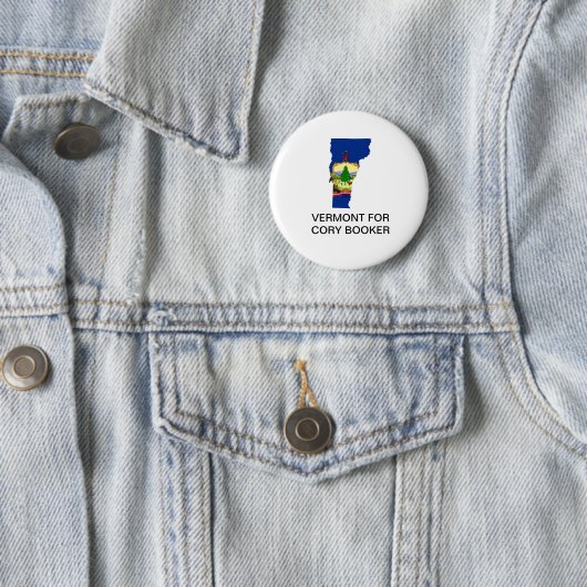 VERMONT VOOR CORY BOOKER 2020 Button (In situ)