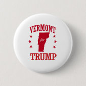 VERMONT VOOR DONALD TRUMP RONDE BUTTON 5,7 CM (Voorkant)