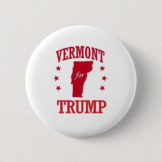 VERMONT VOOR DONALD TRUMP RONDE BUTTON 5,7 CM (Voorkant)