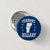 VERMONT VOOR HILLARY RONDE BUTTON 3,2 CM (Voorkant /achterkant)