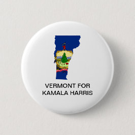 VERMONT voor Kamala Harris 2024 Button