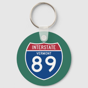 Vermont VT I-89 Interstate Highway Shield - Sleutelhanger