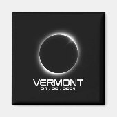 Vermont VT Total Solar Eclipse 2024 Shirt voor man Magneet (Voorkant)