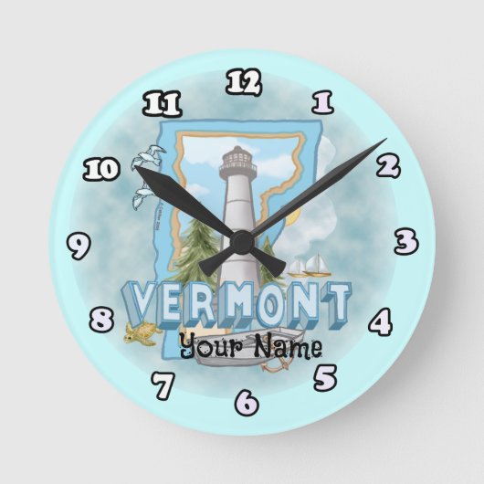 Vermont Vuurtoren Ronde Klok (Voorkant)