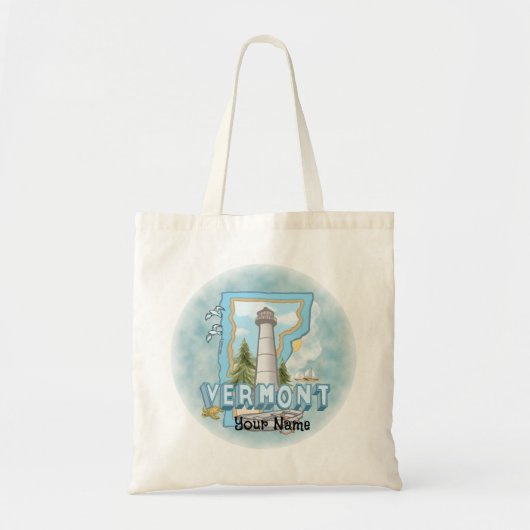 Vermont Vuurtoren Tote Bag (Voorkant)