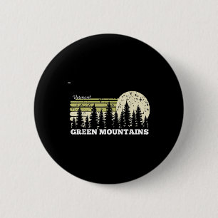 Vermont Wandelen Groene Bergen Bomen Natuur Bos Ronde Button 5,7 Cm
