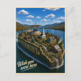 Vermont | Was je maar hier | State Serie Briefkaart