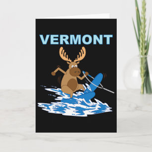 Vermont waterskiën Moose Moose Lake vakantie  Kaart
