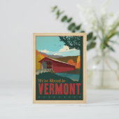 Vermont | We zijn verhuisd Uitnodiging Briefkaart (Staand voorkant)