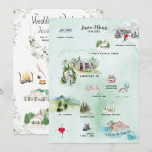 Vermont Wedding Weekend | Uitnodiging tot het opst (Voorkant / Achterkant)