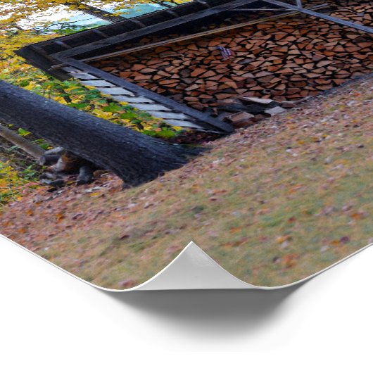 Vermont Wood Shed Poster (Hoek)