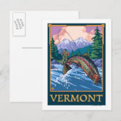 VermontAngler Fisherman Scene Briefkaart (Voorkant / Achterkant)