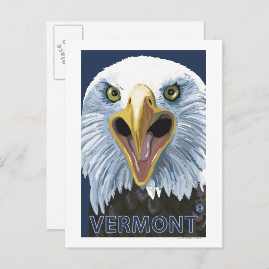 VermontEagle Up Close Briefkaart (Voorkant / Achterkant)