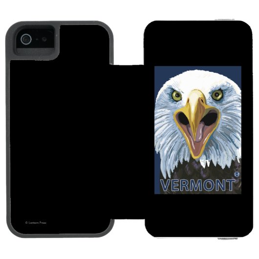 VermontEagle Up Close Incipio iPhone Portemonnee Hoesje (Agenda Open)