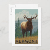 VermontElk Scene Briefkaart (Voorkant / Achterkant)