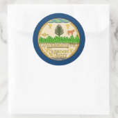 Vermonter Seal, Zegel van Vermont Sticker (Tas)