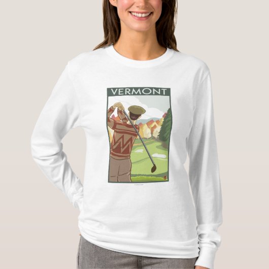 VermontGolfing Scene T-shirt (Voorkant)