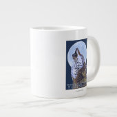 VermontHowling Wolf Grote Koffiekop (Voorkant rechts)
