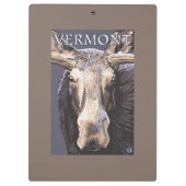 VermontMoose Up Close Klembord (Achterkant)