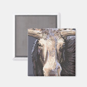 VermontMoose Up Close Magneet (Voorkant / Achterkant)